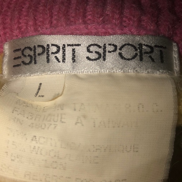 Vintage ESPRIT SPORT Color Block  Wool Sweater - Picture 6 of 9